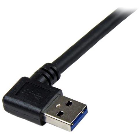 Cavo USB 3.0 SuperSpeed da 1 m nero - Angolare destro A a B - M / M - Foto 5