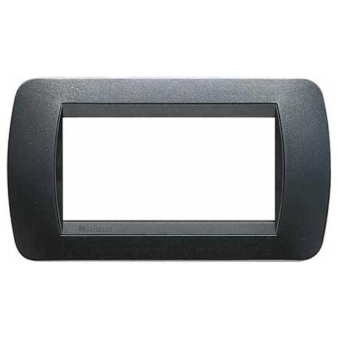 Living Int. - Placca 4 Posti Acciaio Satin - Foto 4