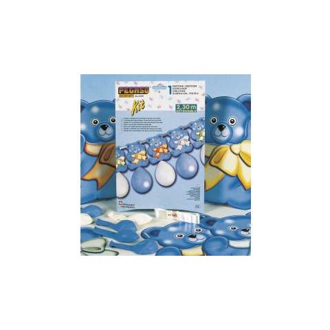 Festone C / palloncini Celeste Cf1 - Foto 1