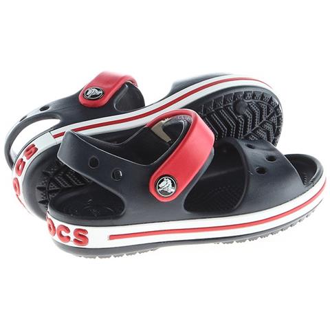 Scarpe Crocband Sandal Kids Navyred 12856485 Taglia 35 Colore Rosso - Foto 2