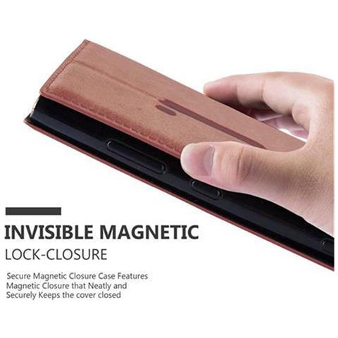 Custodia Compatibile Con Nokia Lumia 920 In Marrone Cappuccino - Coperchio Protettiva Con Chiusura Magnetica, Funzione Stand E Tasca Per Le Carte - Foto 9