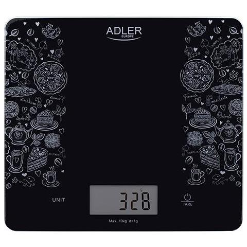 Bilancia Da Cucina Ad 3171 Peso Massimo (capacità) 10 Kg, Graduazione 1 G, Tipo Di Display Lcd, Nero - Foto 2