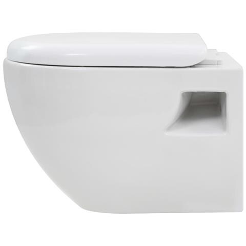 Wc Sospeso Con Sciacquone Alto Nascosto In Ceramica - Foto 2