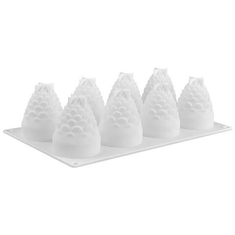 HTN 8 Cellule Pinole A Forma Di Cupa Stampi Per Torta Silicone Mousse Gelato Cioccolato Dessert Bakeware RE10979