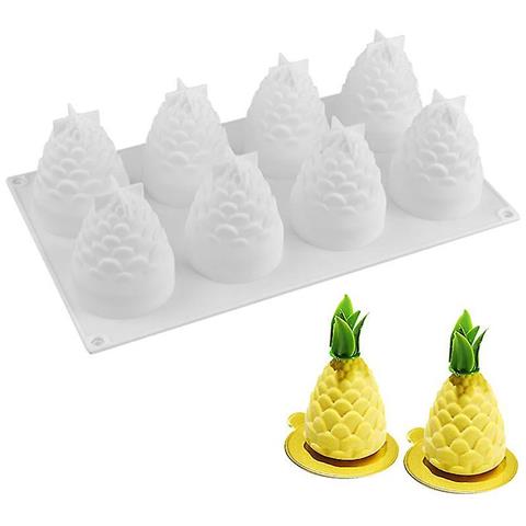 HTN 8 Cellule Pinole A Forma Di Cupa Stampi Per Torta Silicone Mousse Gelato Cioccolato Dessert Bakeware RE10979