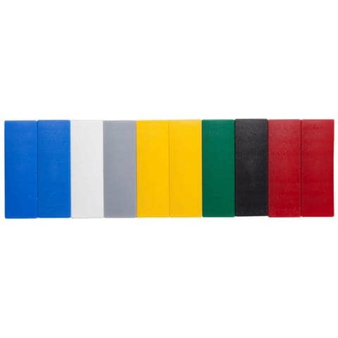 Solid magnete per frigorifero Plastica Colori assortiti 10 pz - Foto 1