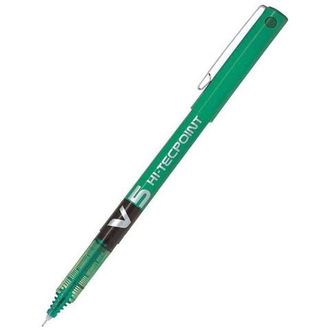 V5 Hi-tecpoint Penna Roller Punta 0.5 Mm Colore Verde Conf. 12 Pz. - Foto 1