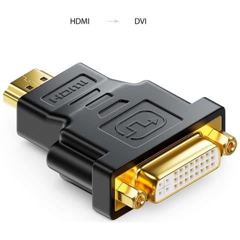 Adattatore Dvi Femmina A Hdmi Maschio Full Hd 1080p Convertitore Connettore Pc - Foto 2