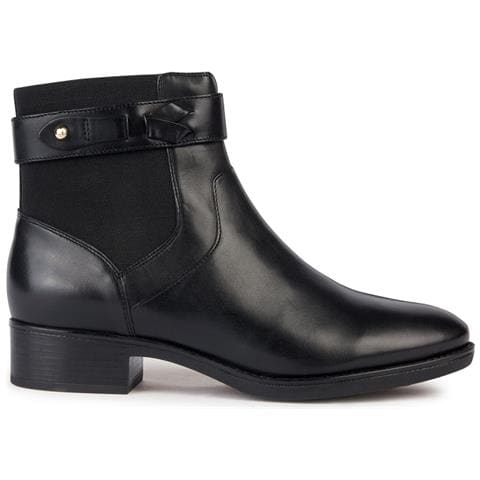 Felicity D36g1f Tronchetto Stivaletti Boots Tacco Nero Pelle Nero 36 - Foto 1