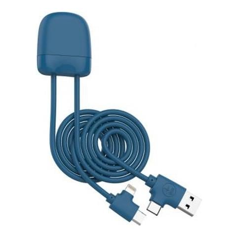 Cavo Usb A, Usb C / Usb C Ice-c 4 In 1, Cavo Lightning 1 M, Blu - Foto 1