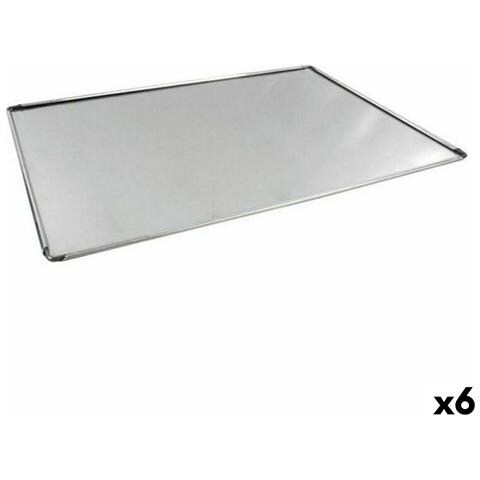 Vassoio Da Forno Vr Argentato Alluminio Rettangolare 48 X 34 X 0,5 Cm (6 Unità) - Foto 1