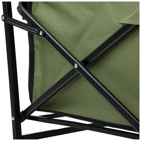 Carrello da Spiaggia Pieghevole TYRS con Ruote in Plastica, Portata Massima 110 kg, Colore Verde - Foto 8