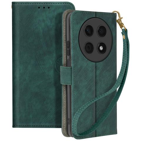 Custodia Per Huawei Nova 12i Effetto Spazzolato Portafoglio E Supporto - Foto 1