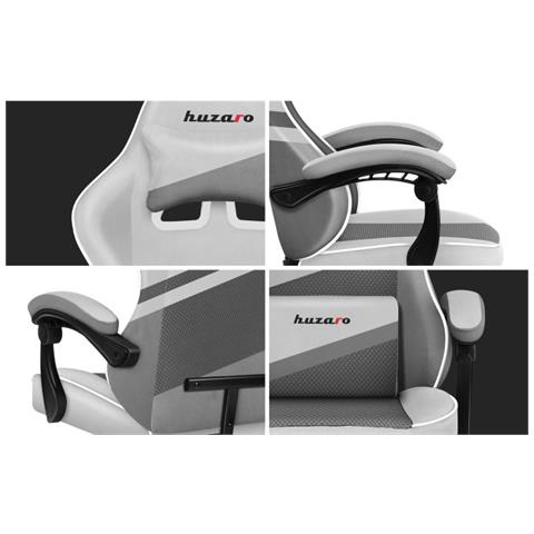 FORCE 4.4 Sedia da gaming per PC Seduta a dondolo (culla) Grigio, Bianco - Foto 15