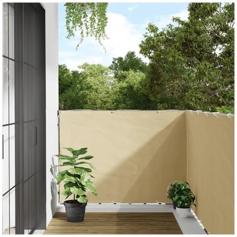 Paravento Da Balcone Crema 600x120 Cm In Pvc - Foto 1