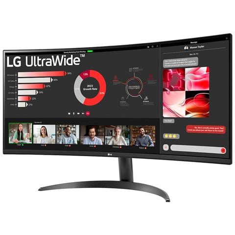 Monitor 34'' VA Curvo 34WR50QK-B.AEU 3 440x1440 WQHD Tempo di Risposta 5 ms - Foto 1