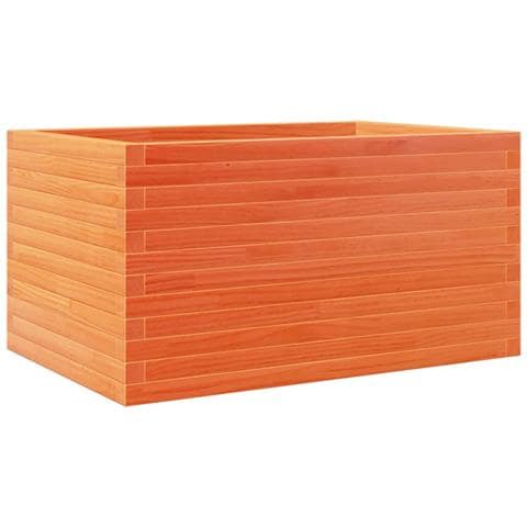 Fioriera Giardino Marrone Cera 90x60x45,5cm Legno Massello Pino - Foto 1