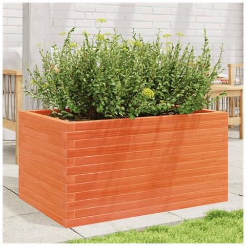 Fioriera Giardino Marrone Cera 90x60x45,5cm Legno Massello Pino - Foto 10