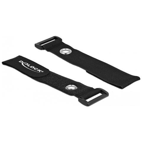 Fascetta per cavi a strappo con gancio e occhiello di fissaggio L 280 x L 38 mm nero 3 pezzi - Foto 4