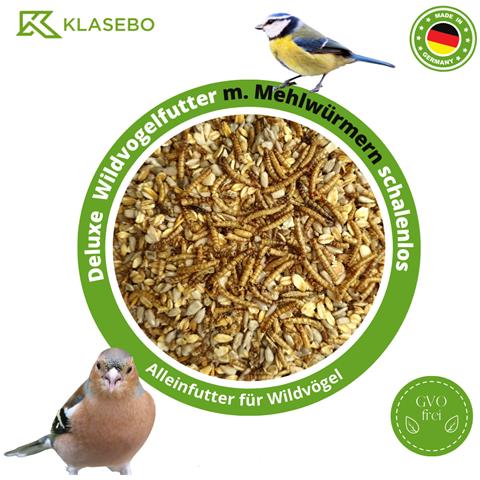 20 Kg Deluxe Mangime Per Uccelli Con Larve Di Tarme Senza Guscio Per Uccelli Selvatici - Foto 1