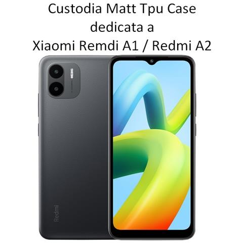 Custodia Tpu Silicone Cover Case Per Xiaomi Redmi A1 - Redmi A2 Black - Foto 2