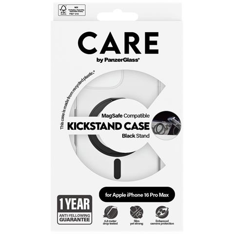 CARE by PG BLK Kick /MagS iPhone16P 6.9 custodia per cellulare Cover Trasparente - Foto 5