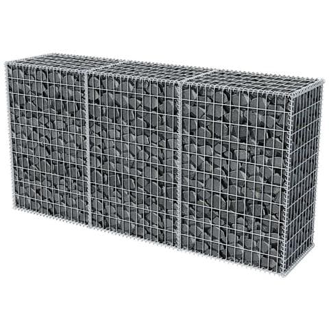 Lusso Casadino -  Gabbione In Rete In Acciaio Zincato 200x50x100 Cm - Foto 2