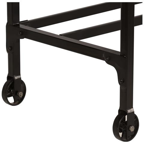 Lusso Casadino -  Scrivania Con Sgabello Pieghevole In Legno Di Mango 115x50x76cm - Foto 8