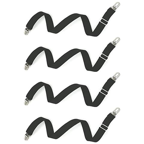 Cinghie Elastiche Antiscivolo Da 4 Pezzi Black - Foto 1