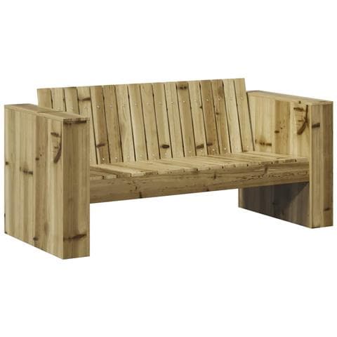 Divano da giardino 2 posti 134x60x62 cm Legno di pino trattato - Foto 1