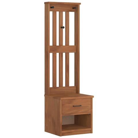 Albero da Ingresso SANDENS 45x40x159,5 cm in Legno di Pino - Foto 1
