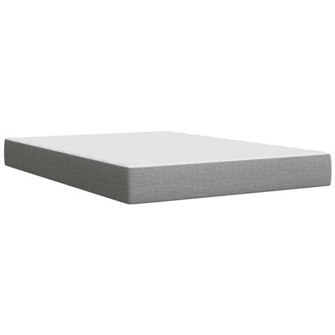 Giroletto a Molle con Materasso Grigio Chiaro 140x190cm Tessuto - Foto 9
