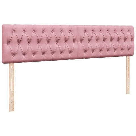 Struttura Letto Pouf con Materasso Rosa 180x200 cm in Velluto - Foto 9