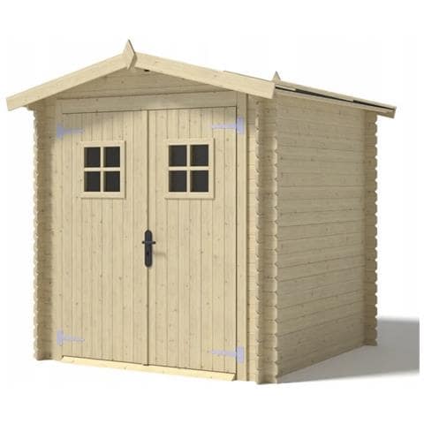 Casetta Da Giardino In Legno - 4m2 - 2x2m - 19mm - Colore: Naturale - Foto 1