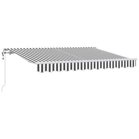 Tenda Retrattile Antracite e Bianco 350 x 200 cm - Foto 1