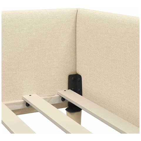 Struttura Letto Angolare Altro con testiera Crema 90 x 200 cm - Foto 9