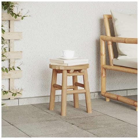 Pouf Marrone 30 x 30 x 36 cm Bambù - Foto 2