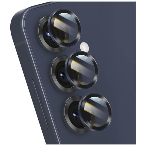 Protezione Obiettivo Fotocamera Per Galaxy S24 / S25 Serie Premium, Blu Notte - Foto 1