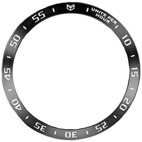 Anello Della Lunetta In Acciaio Inossidabile Compatibile Con Samsung Galaxy Watch8 44mm - Stile E Proteggi Il Tuo Smartwatch White+black - Foto 1