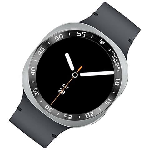 Anello Della Lunetta In Acciaio Inossidabile Compatibile Con Samsung Galaxy Watch8 44mm - Stile E Proteggi Il Tuo Smartwatch White+black - Foto 4