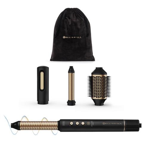Prodigy Styler Digitale ad Aria Calda 4 in 1 Tecnologia Ion-Ceramic HI-Pro Coanda 1200W Nero Oro - Foto 1