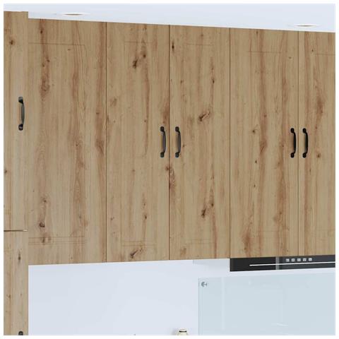 Pensile cucina con porta Rovere artigianale 30 x 31 x 100 cm - Foto 2