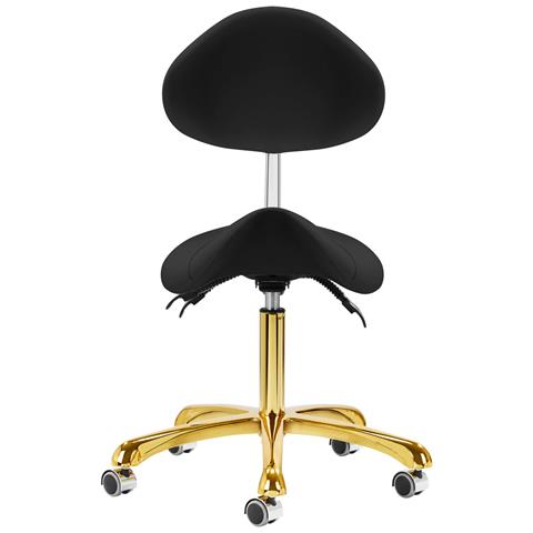 sgabello cosmetico 1004 oro-nero - Foto 4