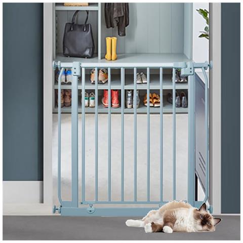 Bettacare Cancelletto Per Cani Elite Con Montaggio A Pressione, 89cm - 98cm, Grigio Opaco - Foto 4