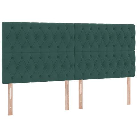 Letto con contenitore e materasso Verde Scuro 200 x 200 cm - Foto 9