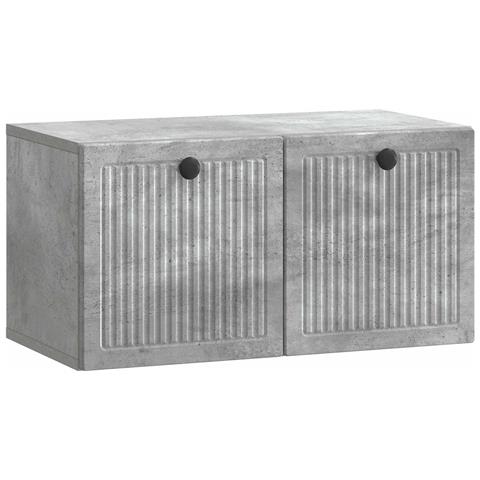 Mobile Porta TV da Muro Grigio Cemento 59,5 x 31 x 30 cm - Foto 1