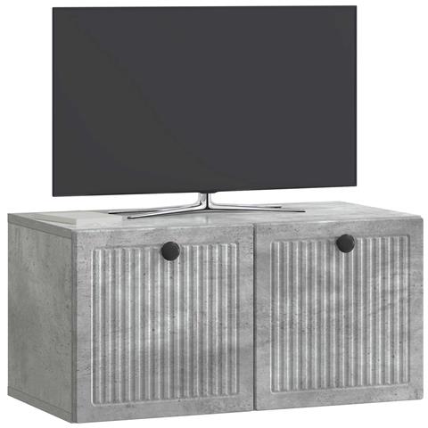Mobile Porta TV da Muro Grigio Cemento 59,5 x 31 x 30 cm - Foto 2