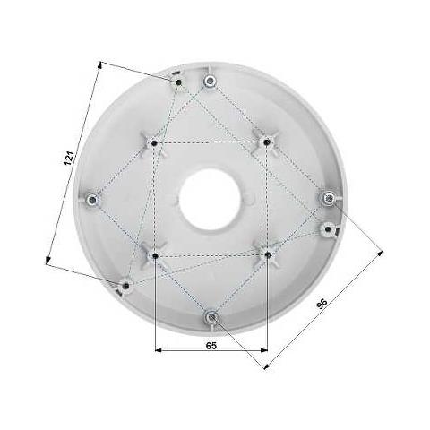 PFA101 Adattatore per Supporto Dome Serie HdbwE-Z Diametro 159 mm  - Foto 2