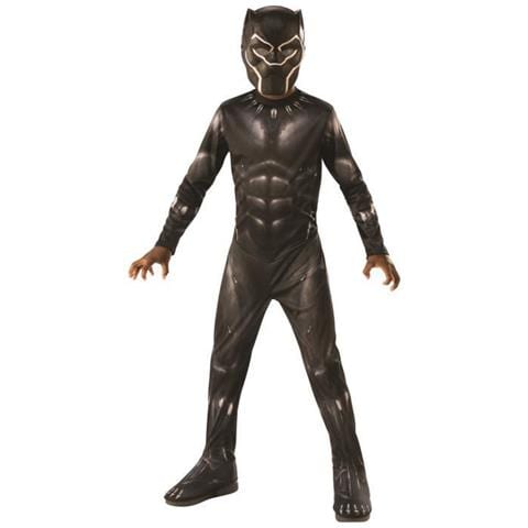 Costume Rubini Di Rubie Ufficiale Nero Panther Avengers Per Bambini, Unisex, Multicolore - Foto 1