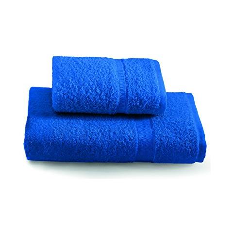 Tintunita & Co Set Asciugamani, 100% Cotone, Blu Elettrico, 100x60x0.8 Cm - Foto 1